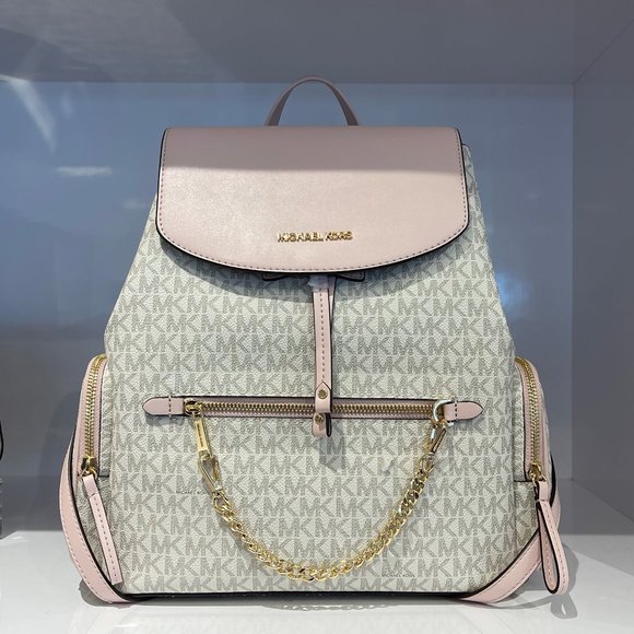 Michael Kors LG  Chain Backpack MK Vanilla Pink main image 5